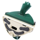 Hard floor nozzle double action for laminate & tiles with oval connector suitable for Vorwerk devices (green)