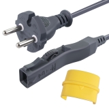 Power cable (10m) for Vorwerk Kobold VK 200 with latch clip compatible