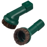 Upholstery brush with hoursehair and Wappen/crest connector suitable for Vorwerk devices