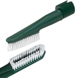 Soft upholstery brush with oval connector suitable for Vorwerk devices